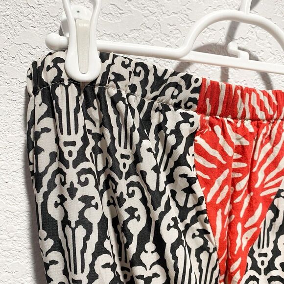 THML Strapless Ikat Maxi Dress Women’s Medium Lined Slit Boho Chic Southwestern - Picture 4 of 11